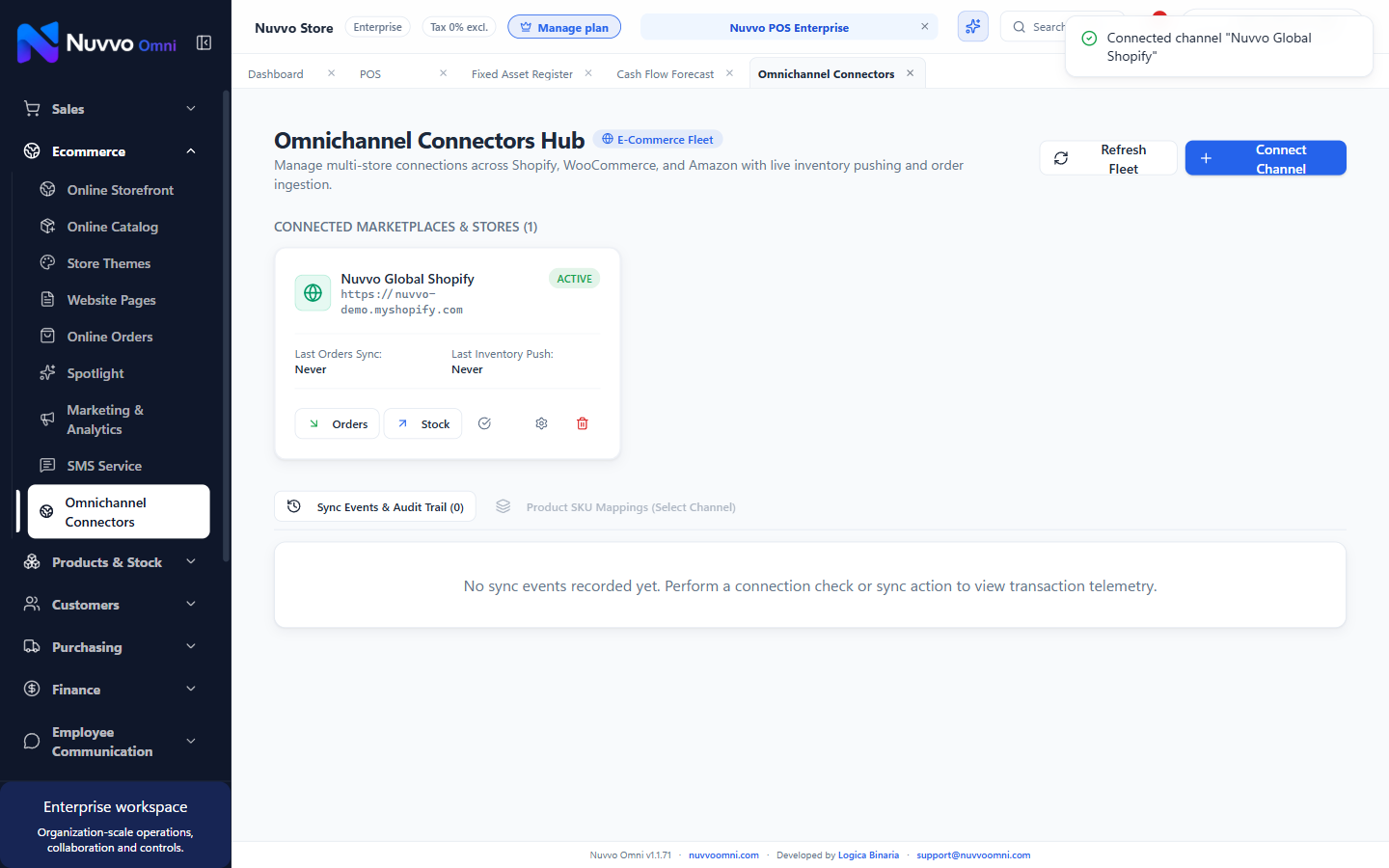 Channel Health & Webhooks