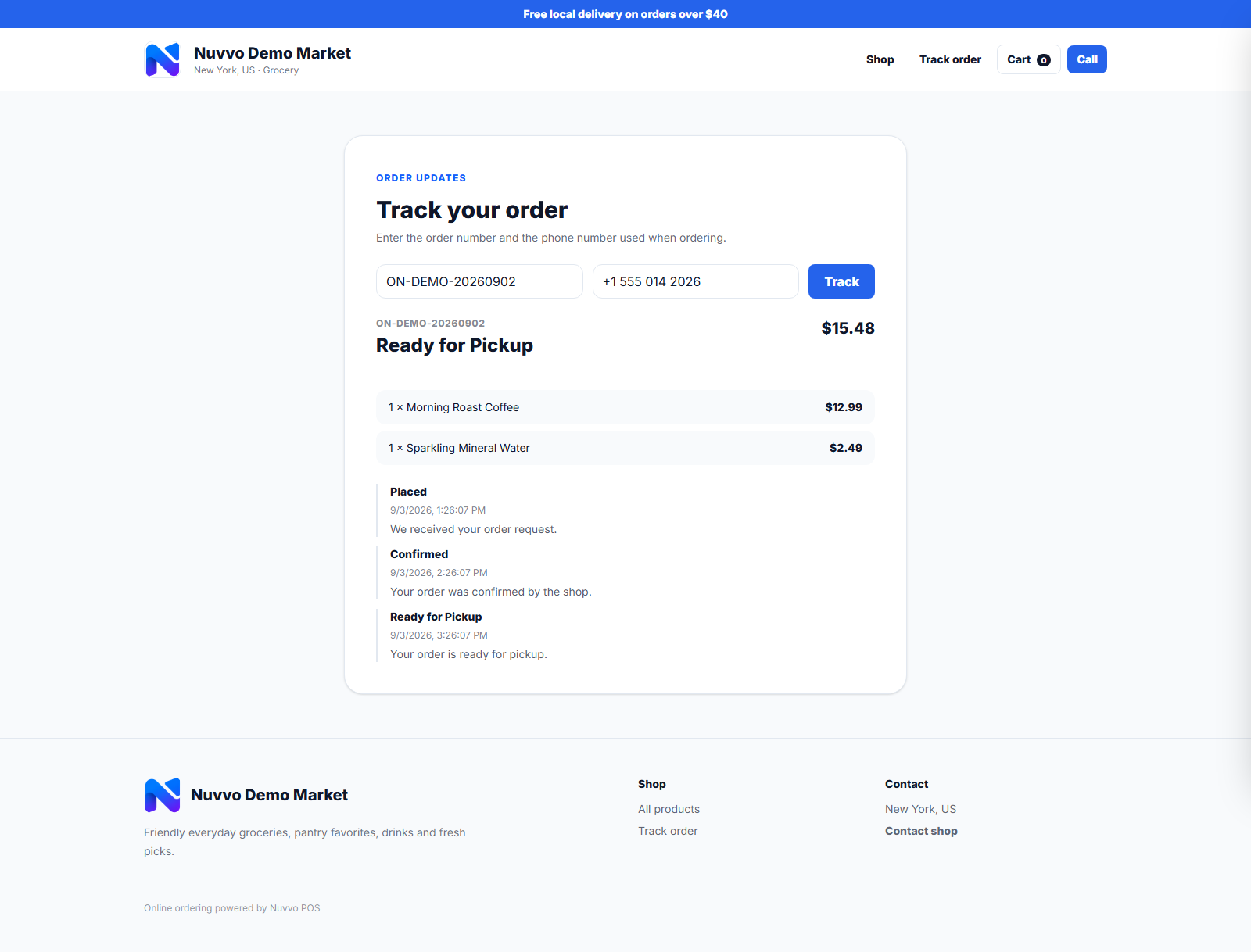 Order Tracking